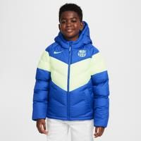 F.C. Barcelona Third Older Kids' Nike Football Synthetic-Fill Hooded Jacket - Blue - Polyester