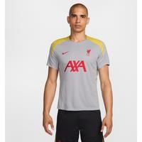 Nike Men/'s LFC M Nk Df Strk Ss Top K3r Shirt, Lt Smoke Grey/Lt Smoke Grey/Global Red, S