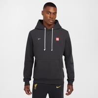 Liverpool F.C. Standard Issue Third Men's Nike Dri-FIT Football Pullover Hoodie - Grey - Polyester/Cotton