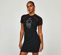 Nike Womens Sportswear Short Sleeve Dress - Black - Size XS