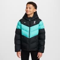 Liverpool F.C. Older Kids' Nike Football Synthetic-Fill Hooded Jacket - Black - Polyester