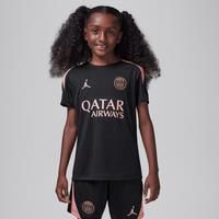 Nike Paris Saint-Germain Strike Third Older Kids' Jordan Dri-FIT Football Knit Short-Sleeve Top - Black - Polyester