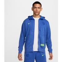 F.C. Barcelona Club Third Men's Nike Football French Terry Full-Zip Hoodie - Blue - Cotton/Polyester