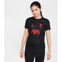 Liverpool F.C. Academy Pro Third Older Kids' Nike Dri-FIT Football Pre-Match Top - Black - Polyester