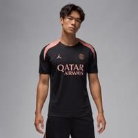 Nike Paris Saint-Germain Strike Third Men's Jordan Dri-FIT Football Knit Short-Sleeve Top - Black - Polyester