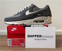 Nike Air Max 90 Premium Trainer - Grey - Size 7