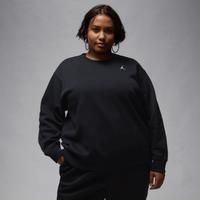 Nike Jordan Brooklyn Fleece Women's Crew-Neck Sweatshirt - Black - Cotton/Polyester