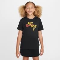 Liverpool F.C. Older Kids' Nike Football T-Shirt - Black - Cotton