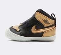 Jordan Nursery Air Jordan 1 Crib Trainer - Black - Size 0.5