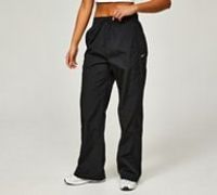 Nike Womens High-Waisted Woven Open-Hem Pant - Black - Size S