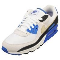 Nike Air Max 90 Premium Mens Fashion Trainers in White Blue - 7 UK