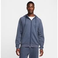 Nike Primary Fleece Men's Dri-FIT UV Full-Zip Performance Hoodie - Blue - Polyester/Cotton