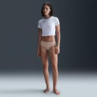 Nike Leak Protection: Period Women's Brief Underwear - Brown - Polyester/Elastane
