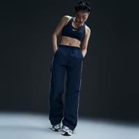 Nike Windrunner Women's High-Waisted Woven Open-Hem Trousers - Blue - Nylon