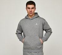 Jordan Essential Fleece Overhead Hoodie - Grey - Size XS