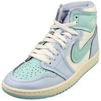 Nike Air Jordan 1 High Womens Fashion Trainers in Blue Light Dew - 4 UK