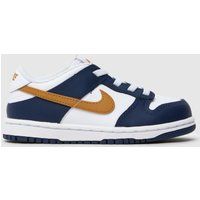 Nike navy & white dunk low Boys Toddler trainers