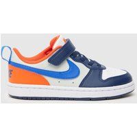 Nike navy multi court borough low recraft Boys Junior trainers