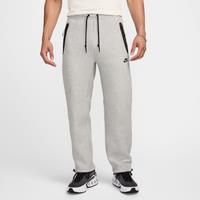Nike Tech Men's Fleece Open-Hem Trousers - Grey - Cotton/Polyester