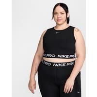 Nike Pro Women's Dri-FIT Cropped Tank Top - Black - Polyester/Elastane