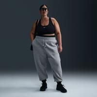 Nike Sportswear Phoenix Fleece Women's High-Waisted Oversized Tracksuit Bottoms - Grey - Cotton/Polyester