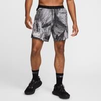 Nike Trail Stride Men's 18cm (approx.) Dri-FIT Brief-Lined Running Shorts - Grey - Polyester