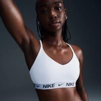 Nike Indy Light-Support Women's Padded Adjustable Sports Bra - White - Polyester/Elastane