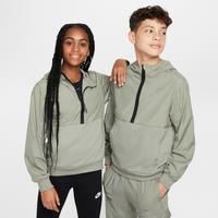 Nike Sportswear City Utility EasyOn Older Kids' Half-Zip Fleece Hoodie - Grey - Polyester