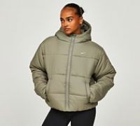 Nike Sportswear Classic Puffer Women's Therma-FIT Loose Hooded Jacket - Green - Polyester