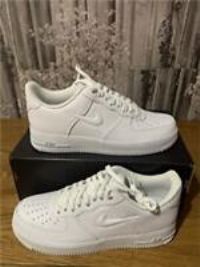 Nike Air Force 1 Low Jewel Mens Size UK 9 Euro 44 White HM0621-100£