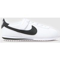 Nike white & black cortez ez Junior trainers