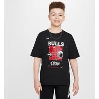 Chicago Bulls Courtside Older Kids' (Boys') Nike NBA Max90 T-Shirt - Black - Cotton