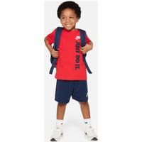 Nike Sportswear Younger Kids' French Terry Shorts Set - Blue - Cotton