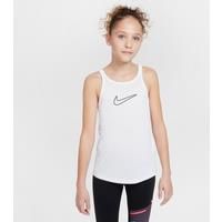 Nike One Classic Older Kids' (Girls') Dri-FIT Tank Top - White - Polyester