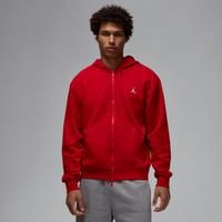 Nike Jordan Brooklyn Fleece Men's Full-Zip Hoodie - Red - Cotton/Polyester