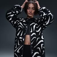 Nike Sportswear Women's Loose High-Pile Jacket - Black - Polyester