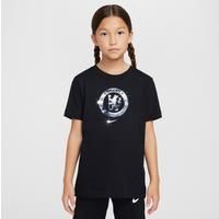 Chelsea F.C. Older Kids' Nike Football T-Shirt - Black - Cotton