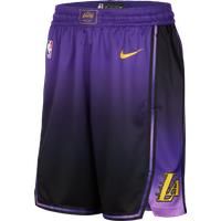 Los Angeles Lakers 2024/25 City Edition Men's Nike Dri-FIT NBA Swingman Shorts - Purple - Polyester
