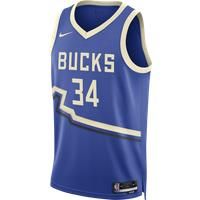 Giannis Antetokounmpo Milwaukee Bucks 2024/25 City Edition Men's Nike Dri-FIT NBA Swingman Jersey - Blue - Polyester