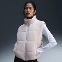 Nike Sportswear Classic Puffer Therma-Fit Vest with Loose Fit for Women, Lt Orewood Brn/White, FZ5922-104, 2XL