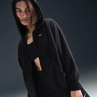 Nike Sportswear Phoenix Plush Women's Oversized Cosy Fleece Full-Zip Hoodie - Black - Polyester/Rayon