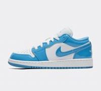 Jordan Junior Air Jordan 1 Low Trainer - White - Size 4