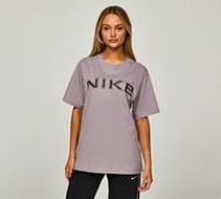 Nike Womens Phoenix Logo Boyfriend T-Shirt - Purple - Size S