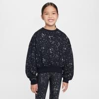 Nike Sportswear Club Fleece Older Kids' (Girls') Crew-Neck Sweatshirt - Black - Cotton/Polyester