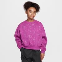 Nike Sportswear Club Fleece Older Kids' (Girls') Crew-Neck Sweatshirt - Purple - Cotton/Polyester