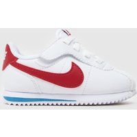 Nike white & red cortez Toddler trainers