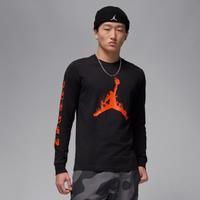Nike Jordan Men's Long-Sleeve T-Shirt - Black - Cotton
