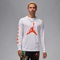Nike Jordan Men's Long-Sleeve T-Shirt - White - Cotton