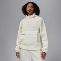 Nike Jordan Flight Men's High-Pile Fleece Pullover Hoodie - White - Polyester