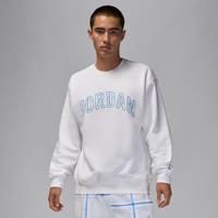 Nike Jordan Essentials Men's Fleece Crew-Neck Sweatshirt - White - Cotton/Polyester